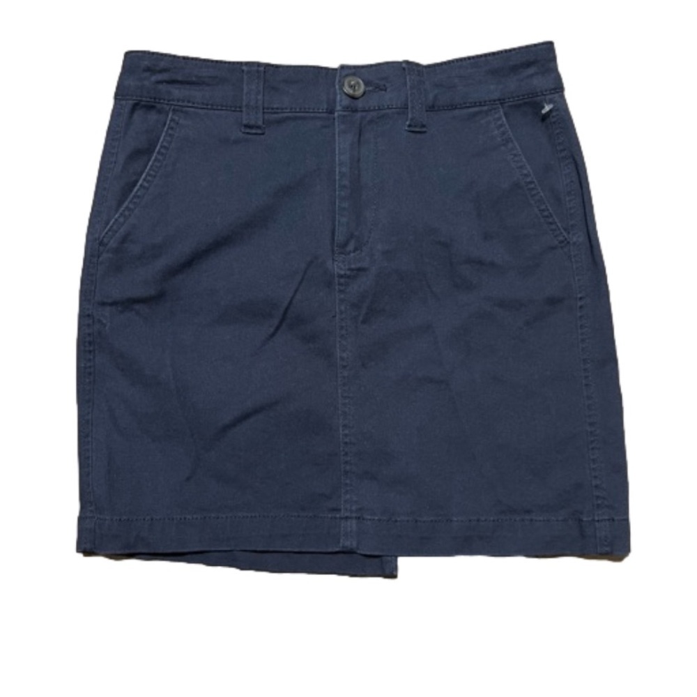 Aeropostale Navy Blue Cotton Spandex Skirt Women Size 00